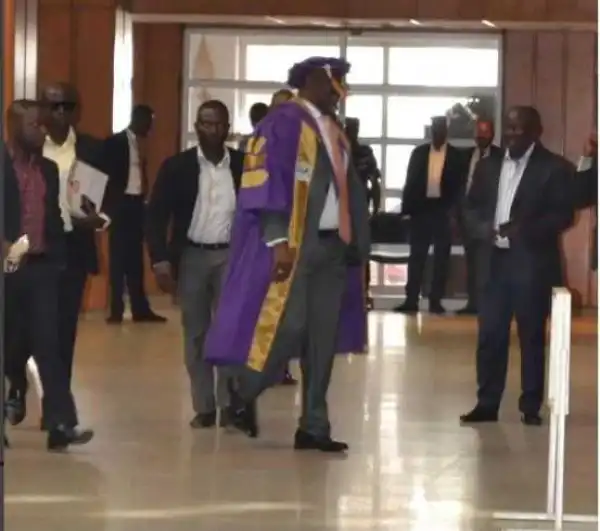 LOL! See What The Embattled Senator Dino Melaye Wore To The Senate Plenary Today [Photos]
